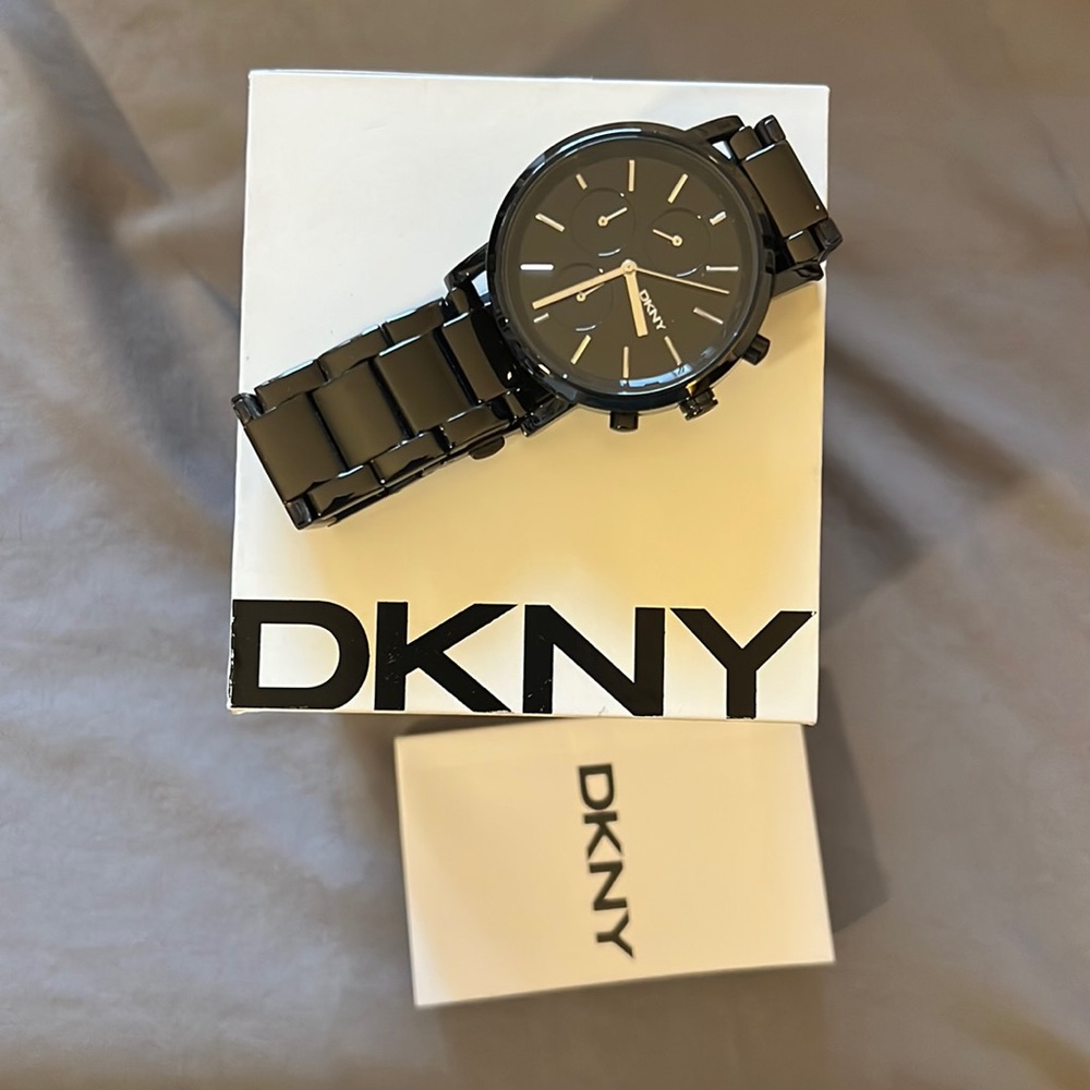 DKNY black women’s watch